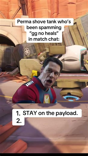 Why tank no listen? You guys have a perma shuv tank? #overwatch #ranking #meme #support #fyp