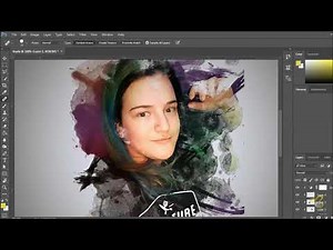 How to Apply Watercolor Splatter Effect in Photoshop