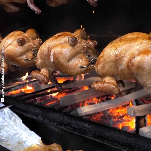 This roasted chicken is one of a kind! 🍗😋 Credit: Soon Films (www.youtube.com/c/soonfilms) | Taste Life