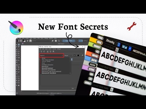 How to add fonts to Krita (Design Expansion)