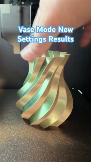 New vase mode Settings Test! #3dprinting #vasemode #bambulab