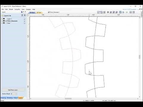 Vectric's Aspire or Vcarve Gear Gadget
