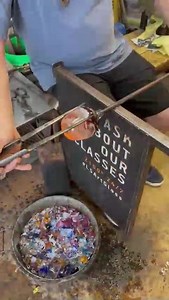 41 reactions | We could watch our glass artists open wave cups all day long! https://lakesuperiorartglass.com/collections/functional/products/lake-superior-wave-stemless-goblets | Lake Superior Art Glass | Facebook