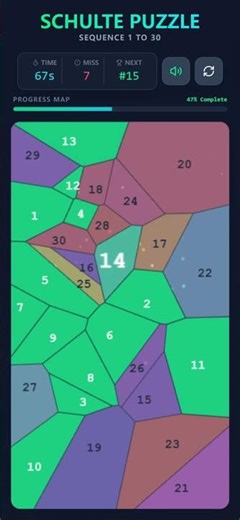 Schulte Table #schultetable #chultegrid