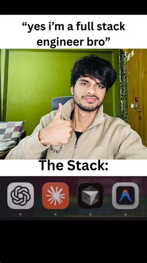 Aman’s Codes on Instagram: "Yes, I am the full stack vibe coder 😎 #code #coding #tech #viral #pyp"