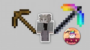 从木镐到无尽镐 不断升级镐子的生存 我的世界 Picky 第一期