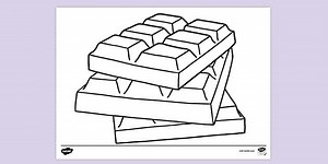 Chocolate Colouring Sheet