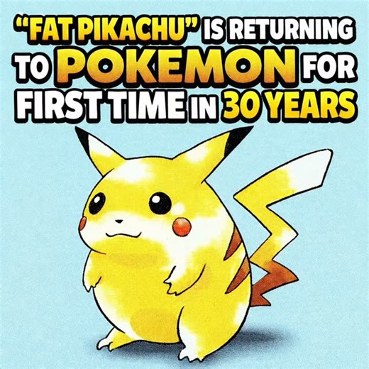 Poke Dealz on Instagram: "The return of "Fat Pikachu" is finally here ❤️ As Pokémon begins celebrating their 30th anniversary, the franchise surprised fans by spotlighting Pikachu’s original, rounder design from 1996. This is the same Pikachu that debuted in Pokémon Red and Green on the Game Boy, before the sleeker version became the standard. The new anniversary logo and animation are a deliberate throwback to Pokémon’s earliest days. A signal that this milestone year is about honoring where it