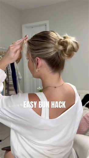 The bun hack that turns out perfect every single time!! #hairstyle #bunhairstyle #hairtutorial