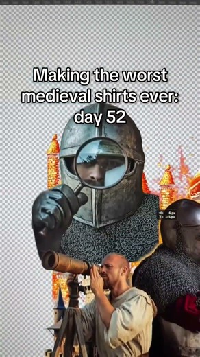 Making the worst medieval shirts ever: day 52