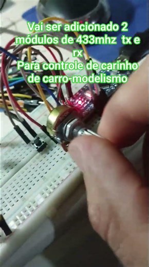 Controle para carrinho de modelismo com módulos 433mhz e arduíno nano #modelismo #arduino