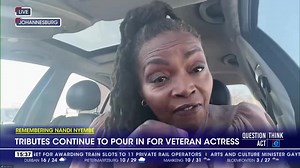 367K views · 7.9K reactions | Actress Nambitha Mpumlwana hopes that President Cyril Ramaphosa will sign the Performers' Protection Amendment Bill in honour of veteran actress Nandi Nyembe. https://www.enca.com/lifestyle-top-stories/tributes-pour-legendary-actress-nandi-nyembe | eNCAnews | Facebook
