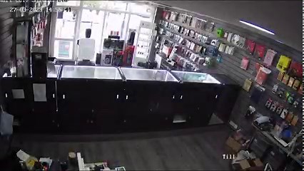 5.3K views · 36 reactions | This is the incredible moment a brave Coventry shopkeeper chased off three masked youths with a cricket bat after one jumped over the counter | Coventry Live | Facebook