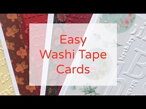 Quick Washi Tape Cards/Easy Cards