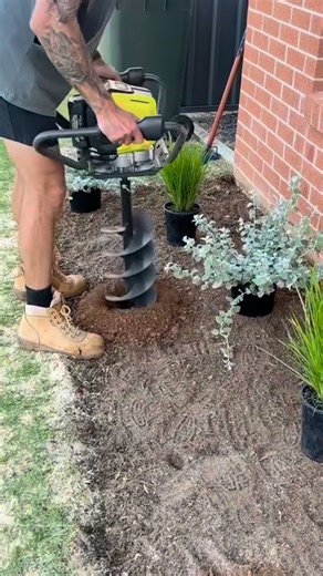 9.5K views · 14 reactions | @lawnsalright (Instagram) saving time and energy with the RYOBI 36V Post Hole Digger. Powerful, easy to use, and ideal for installing posts, building fences, and smashing through landscaping jobs. Shop the RYOBI 36V product range: https://www.ryobi.com.au/36v #RYOBIau #DIY #MadeWithRYOBI #Landscaping #ToolOfTheMonth | RYOBI Australia | Facebook