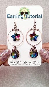 21K views · 1K reactions | A unique earring tutorial for you ⭐️ . . . #earrings #earringsoftheday #wirewrappedjewelry #wirewrapping #wirewraps #jewelrydesigner #jewelrymaking #beadedearrings #beadedjewelry #bohojewelry #bohemianjewelry | Thebohobeachbum | Facebook