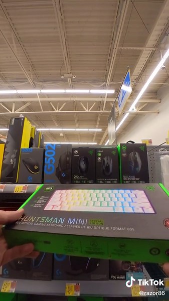 Razer Huntsman special edition RGB Mini Keyboard! Any good?! #fyp #razer #rgbkeyboard #tech #walmart #pc #gaming #gamer #pcgaming #streamer #specialedirion #minikeyboard