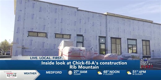 An exclusive look on the progress Chick-Fil-A's construction
