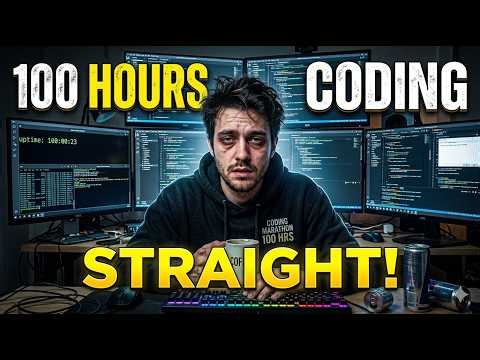 100 HOURS OF CODING STRAIGHT...