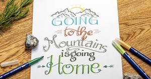 Lettering with Calligraphy pen