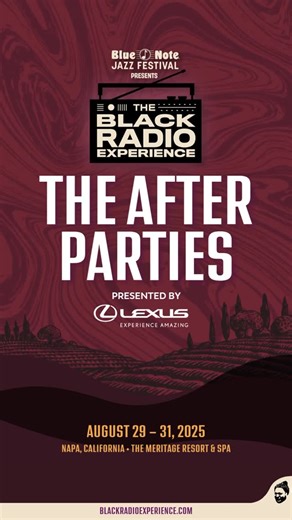 Blue Note Jazz Festival on Instagram: "The party doesn’t stop when the main stage goes quiet. 🔥 Join us Friday and Saturday night for the official 2025 Black Radio Experience After Parties with D-Nice, Questlove, DJ Jazzy Jeff, Bryan-Michael Cox, Talib Kweli and Jahi Sundance. Tickets are limited. Don’t wait, link in bio for more details. 🔗 Presented by Lexus (@lexususa) ✨🏁"