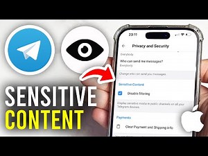 How To Enable Sensitive Content In Telegram On iPhone - Full Guide