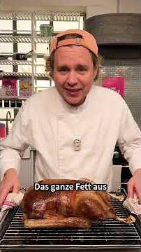 Here's how to make a classic roast goose: Thaw, stuff, and let the sauce simmer. 🪿🔥