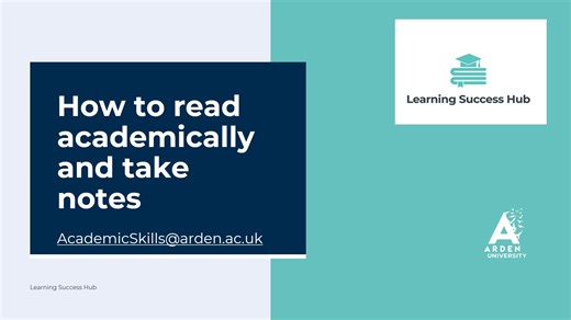 How to read academically and take notes