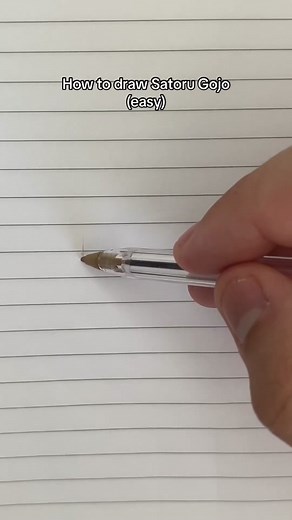 Easy Satoru Gojo drawing #artistsoftiktok #easydrawing #tutorials #fyp #satorugojo #jujutsukaisen