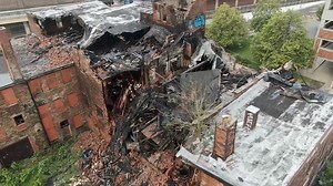 This is the scene of the Tuesday night fire that caused an estimated $1.1 million in damage in Buffalo's Cobblestone District. More ➡ https://trib.al/H7Br5fv | News 4 WIVB Buffalo