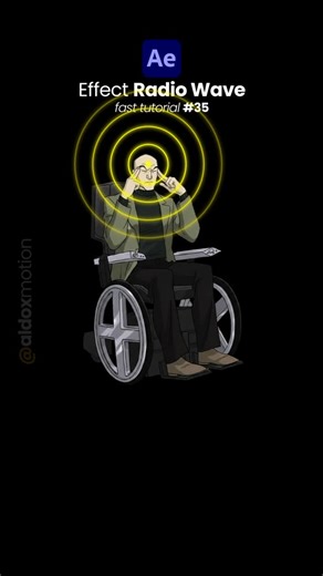 Aldox⚡MOTION on Instagram: "O efeito Radio Waves no After Effects gera ondas animadas que se propagam a partir de um ponto central, como se fossem círculos concêntricos em expansão. #aftereffects #motiongraphics #motiondesign #aftereffectstutorials"
