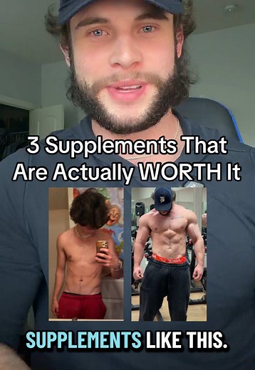 3 Supplememts That Are Actually WORTH It For Muscle Growth 💪 • DM “FIT” For Coaching Info Programs in Bio • Controlled Insanity - Code “Tristan” #supplementsthatwork #fitness #bodybuilding #gymtok #muscle