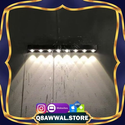 8LED Outdoor Solar Wall Light Home Door Sign Lighting Solar Light Waterproof Decoration Suitable