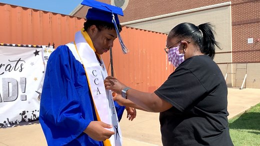 Seniors from the VERY FIRST graduating class of Crowley Collegiate Academy will walk the stage during the Crowley and North Crowley high school graduations on June 14 and 15 at Coyote Drive-In Theater. Join us in congratulating these students for earning their high school diploma AND an associate’s degree from Tarrant County College! #CrowleyPrideUnified | Crowley ISD