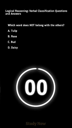 Logical Reasoning Verbal Classification Questions and Answers