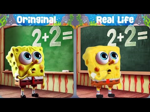 Help SpongeBob!? | SpongeBob Original vs Real life | SpongeBob Animation