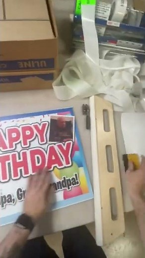 Making a birthday yard sign