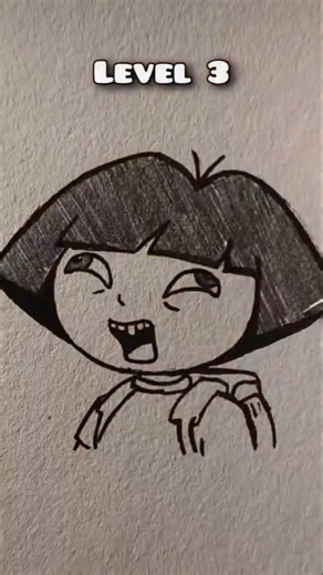 how to draw Dora 😁 #shortsfeed #drawing