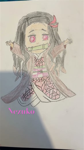 #art #chibi #nezukochan #demonslayer nezuko chibi