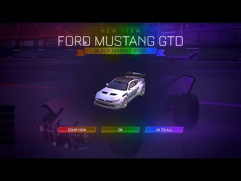 PLAYING ROCKET LEAGUE WITH THE *NEW* FORD MUSTANG GTD CAR!