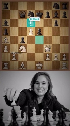 4 Great Moves In a Row - Judit Polgar Immortal Brilliancy 🗿🔥 #chess #juditpolgar #shorts