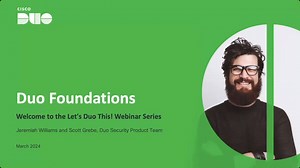 Join our “Let’s Duo This!” webinar series 🚀 💡 Learn how Duo helps organizations take advantage of all the features in their Duo subscription to maximize the value of their investment. Register for Duo Foundations or Duo Advanced. Or both 😁: http://cs.co/6189XeVmz | Duo Security