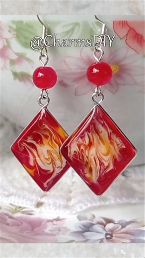 DIY UV RESIN EARRINGS | Time to assemble the UV RESIN Earrings. #shorts