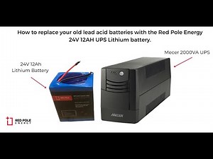 Mecer 2000VA UPS - Red Pole Energy Lithium Battery Installation Guide