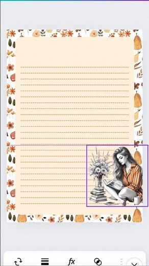 Design a Notepad With Me in Canva - Fall Themed Notepad #stationery