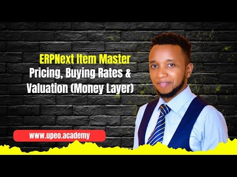 ERPNext Item Master 5 - Pricing, Buying Rates & Valuation (Money Layer)