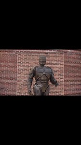 "Come quietly or there will be trouble," as the RoboCop statue has arrived in Detroit’s Eastern Market following a public funding campaign. | WDIV Local 4 / ClickOnDetroit