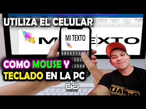 Como usar EL TELEFONO como TECLADO Y MOUSE inalámbrico EN LA PC 📲⌨🖱