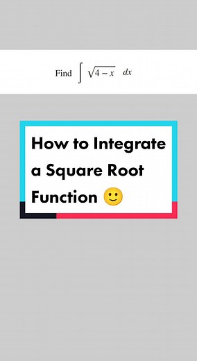 Year 12 Maths Methods: Integrate a Square Root Function #mathsmethods #antidifferentiation #vcemethods #vce2023 #vce #atar #integration #aussieteens #maths