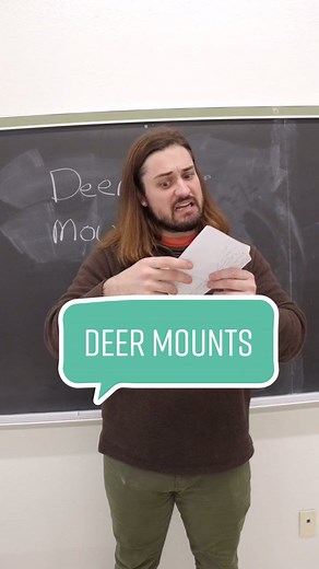 Funny Deer Mounts for Hunter Satzke